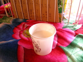 新疆ウイグル(維吾爾)自治区観光旅行記＠馬乳を飲んでみました。甘くなく酸味が強くてすっぱかったです