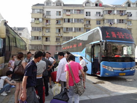 中国旅行記＠西安行きの寝台バスを乗り換える