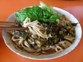 中国旅行記＠成都観光編、成都で初めて食べた高菜麺