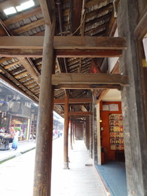 成都、黄龍渓(黄龙溪)観光旅行編＠メインストリートと古い建物が残る商店街