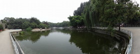 成都観光旅行編＠成都動物園の池をSONYのHX9Vでパノラマ撮影