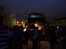 中国旅行記＠寝台バスが成都から昆明市街の昆明植物園へ到着