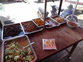ミャンマー旅行、Muse(ムセ、ミューズ、木姐)観光編＠食堂の食材