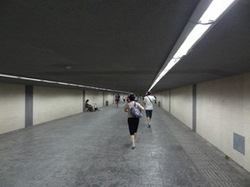 中国旅行記、北京観光編＠北京の西直門付近の地下道