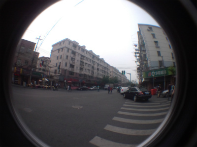 中国旅行記＠＠上海の蒲東新区、昌里路の屋台付近