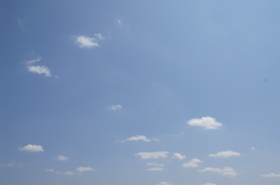 とまとじゅーす的中国旅行記＠茨城空港から見た青空