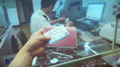 とまとじゅーす的中国旅行記＠縉雲（しんうん）・仙都観光。上海駅で縉雲行きの切符を購入