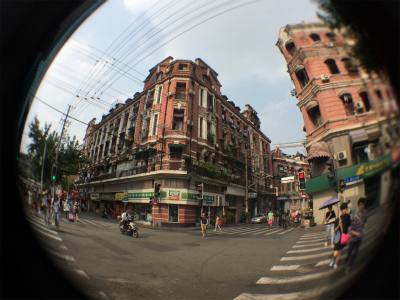 中国旅行記＠上海観光、南京東路の路地風景