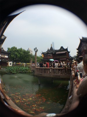中国旅行記＠上海観光、豫園傍の九曲橋を散歩。変化の激しい中国、上海において、ほとんど変化のない数少ない場所の一つだ